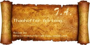 Thanhoffer Adrienn névjegykártya